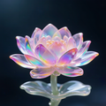 Rainbow Crystal Lotus Flower