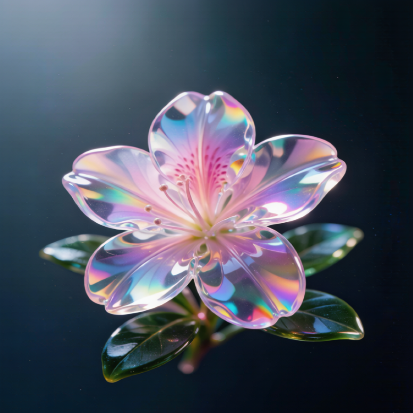 Rainbow Crystal Azalea Flower