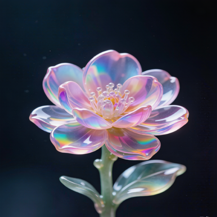 Rainbow Crystal Plum Blossom Flower