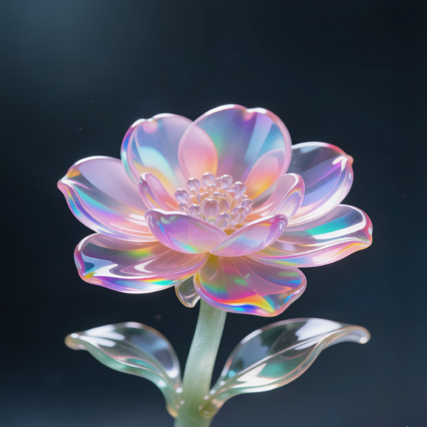 Rainbow Crystal Begonia Flower