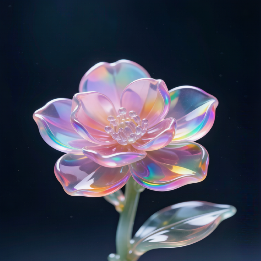 Rainbow Crystal Begonia Flower