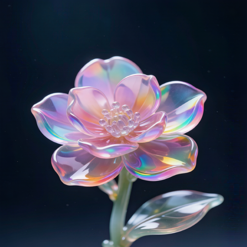 Rainbow Crystal Begonia Flower