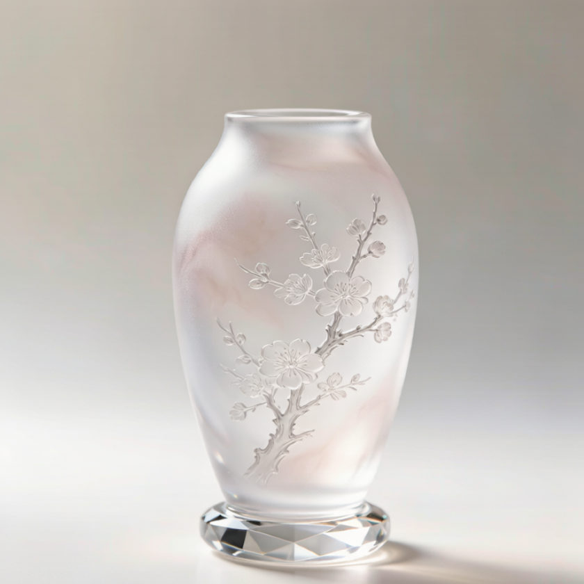 Rainbow Crystal Plum Blossom Vase