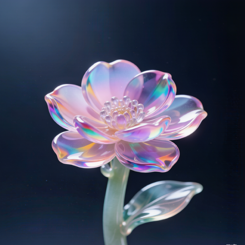 Rainbow Crystal Begonia Flower