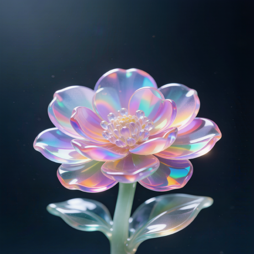 Rainbow Crystal Begonia Flower