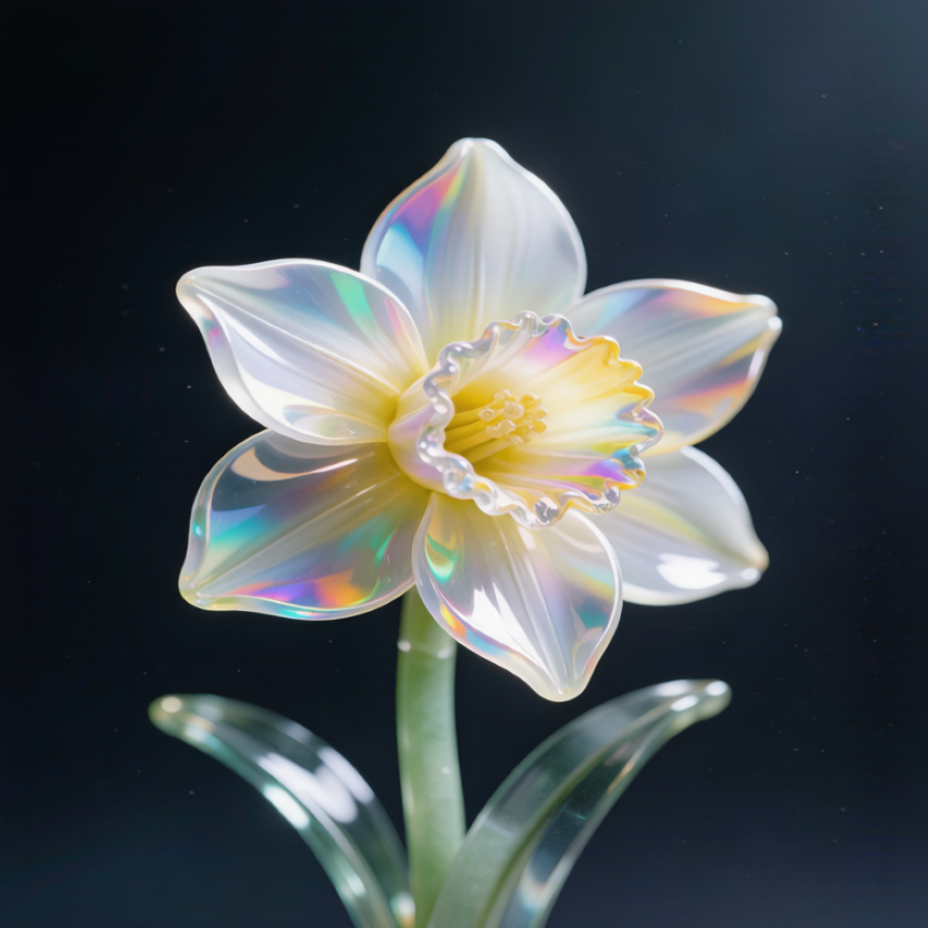 Rainbow Crystal Narcissus Flower