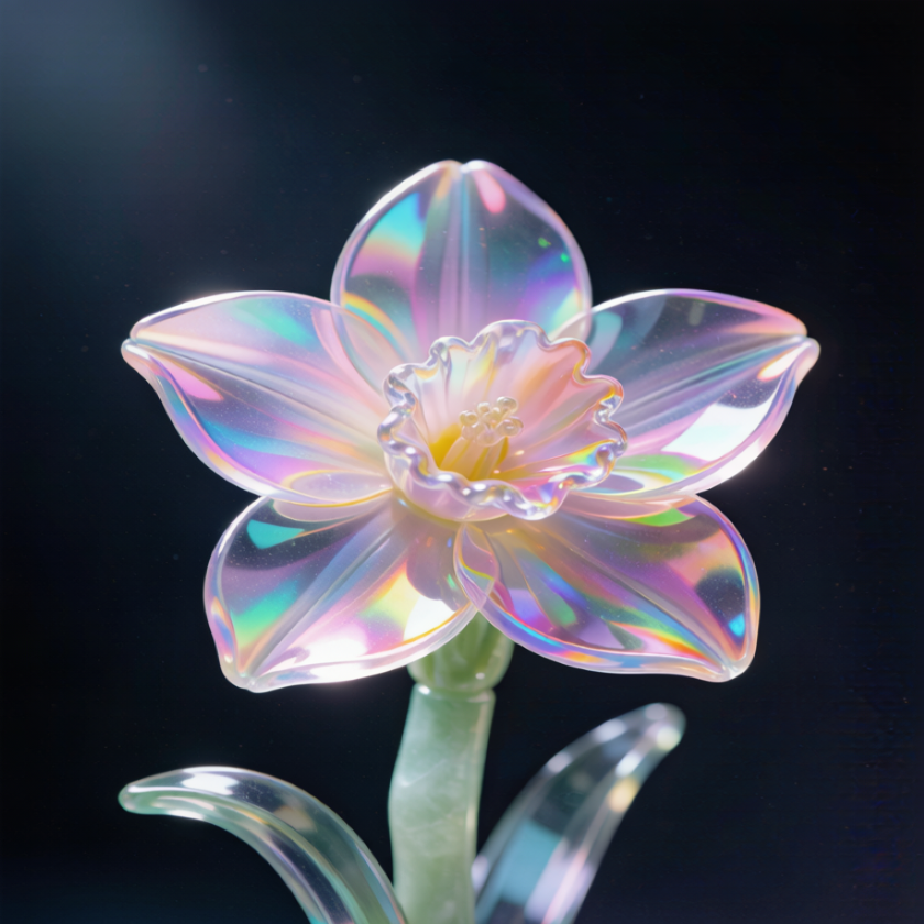 Rainbow Crystal Narcissus Flower