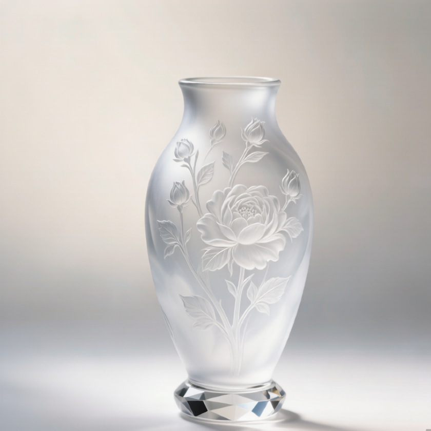 Rainbow Crystal Chinese Rose Vase
