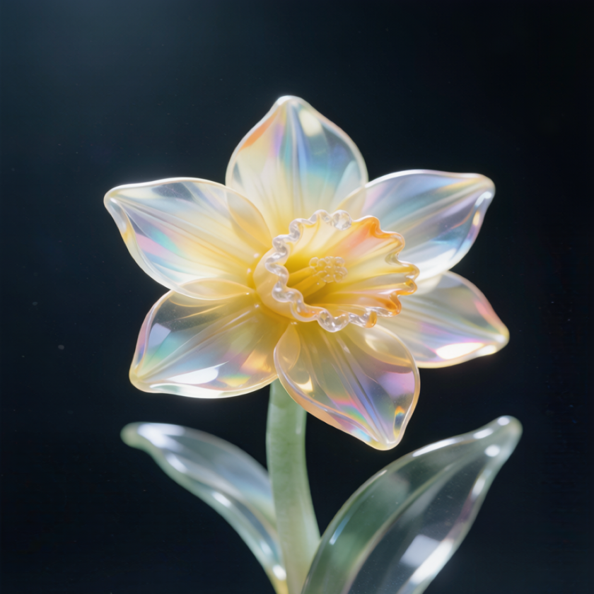 Rainbow Crystal Narcissus Flower