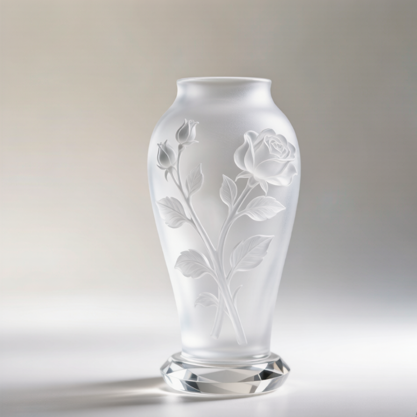 Rainbow Crystal Rose Vase