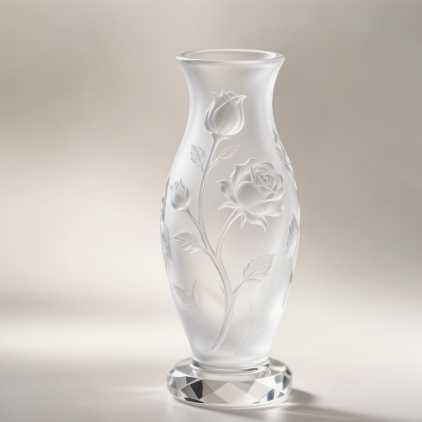 Rainbow Crystal Rose Vase