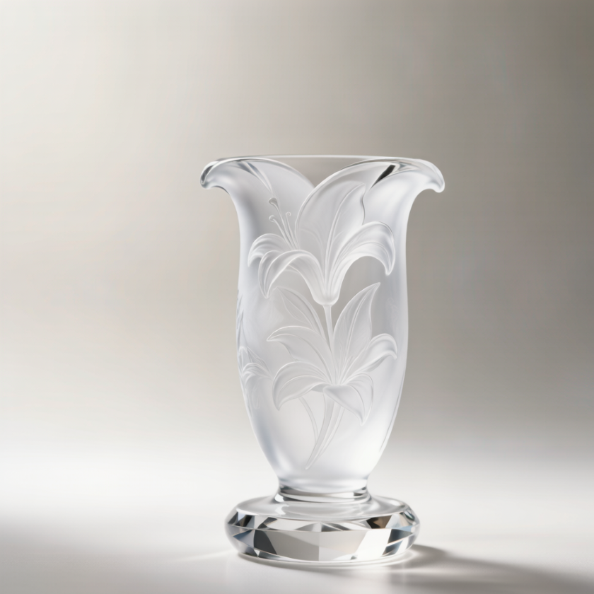 Rainbow Crystal Lily Vase