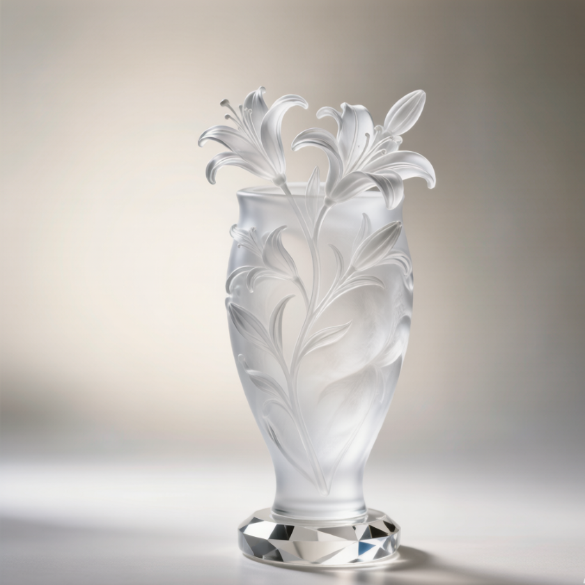 Rainbow Crystal Lily Vase