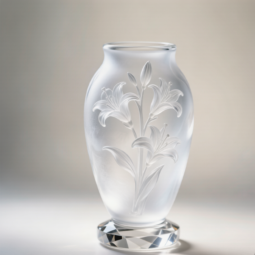 Rainbow Crystal Lily Vase