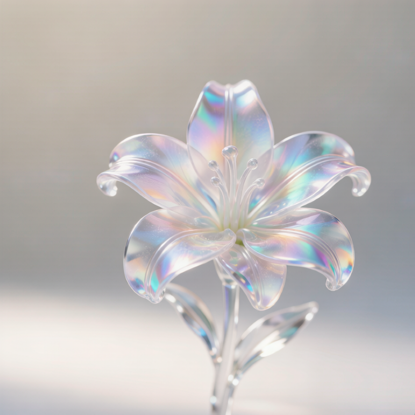 Rainbow Crystal Lily Flower