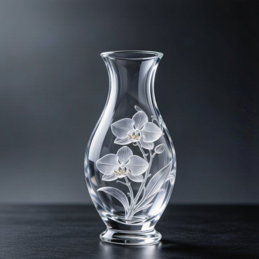 Rainbow Crystal Orchid Vase