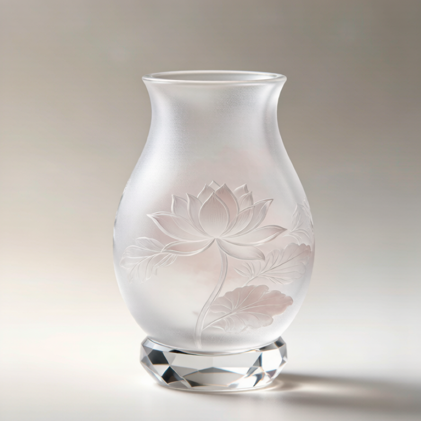 Rainbow Crystal Lotus Vase