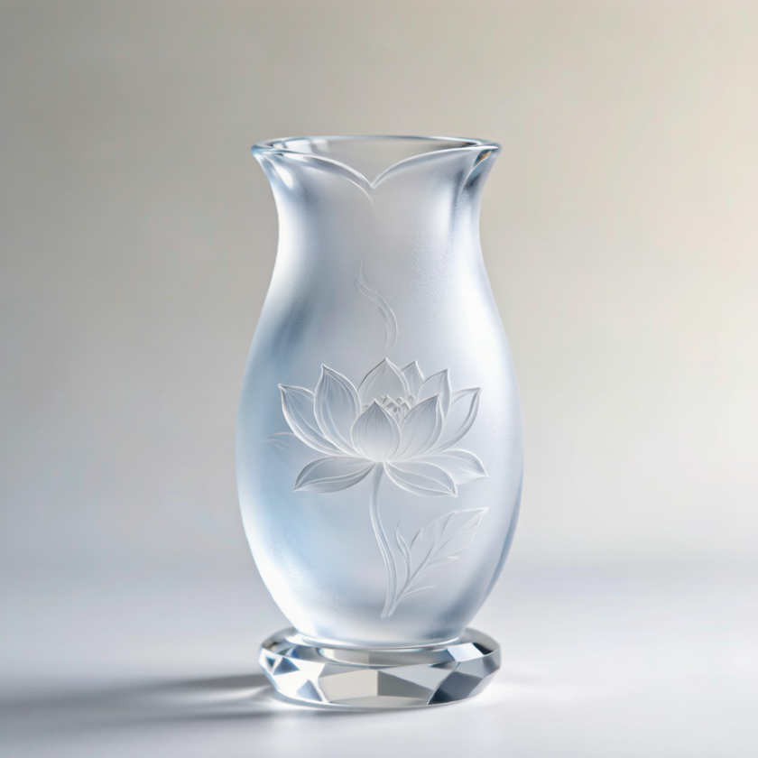 Rainbow Crystal Lotus Vase